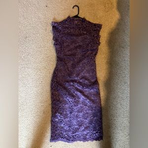 Midi length all laced high neck